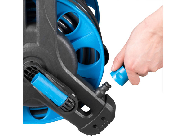 Mobiele Slanghaspel Basic - 30 Meter - Blauw – foto 6 – kavel bij XL Auctions