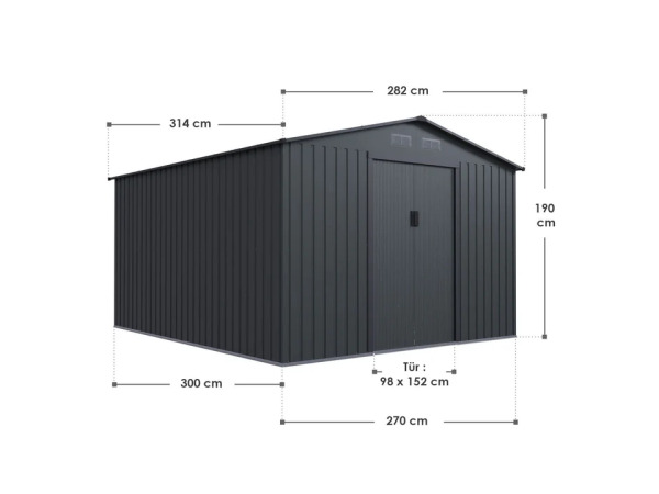 Metalen gereedschapsschuur / Tuinschuur / Berging XXL – foto 6 – kavel bij XL Auctions