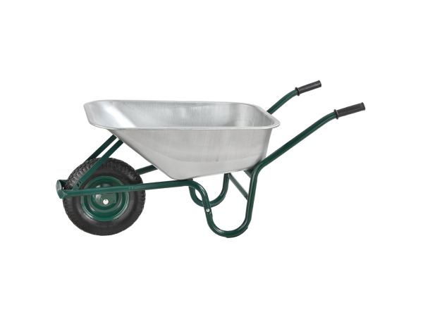 Kruiwagen 100 Liter - Luchtbanden - Zilver - Max. 210 KG – foto 4 – kavel bij XL Auctions