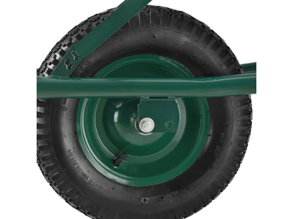 Kruiwagen 100 Liter - Luchtbanden - Zilver - Max. 210 KG – foto 8 – kavel bij XL Auctions