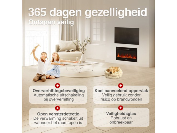 Marlon Pro 30 Elektrische Haard Zwart – 1800W 3-in-1 – foto 4 – kavel bij XL Auctions