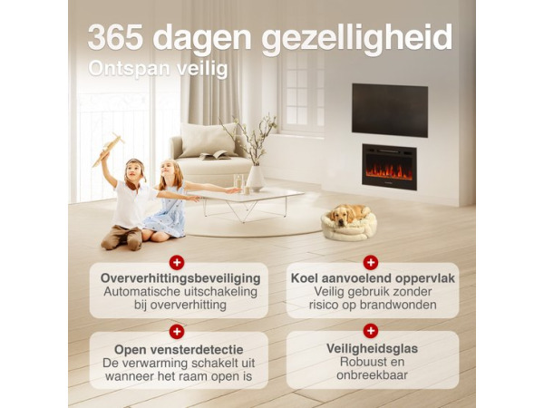Marlon Pro 24 Elektrische Haard Zwart – 1800W 3-in-1 – foto 6 – kavel bij XL Auctions
