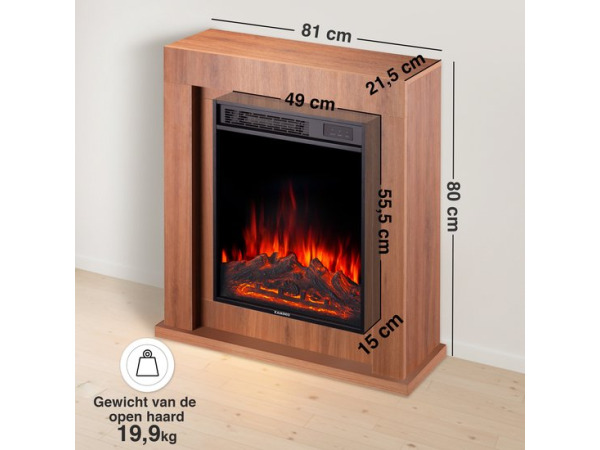 Matti Modern 32 Elektrische Haard – Eiken – foto 2 – kavel bij XL Auctions