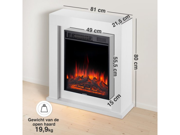 Matti Modern 32 Elektrische Haard – Wit – foto 2 – kavel bij XL Auctions
