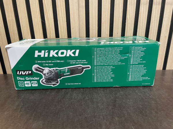 HiKOKI G13BYWQZ haakse slijper 125 mm – 1700W – 230V – foto 4 – kavel bij XL Auctions