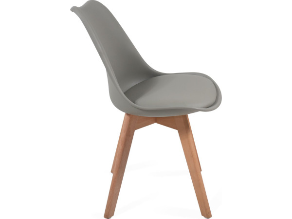 Eetkamerstoelen - Kuipstoelen - Kunststof - Grijs - Set van – foto 4 – kavel bij XL Auctions