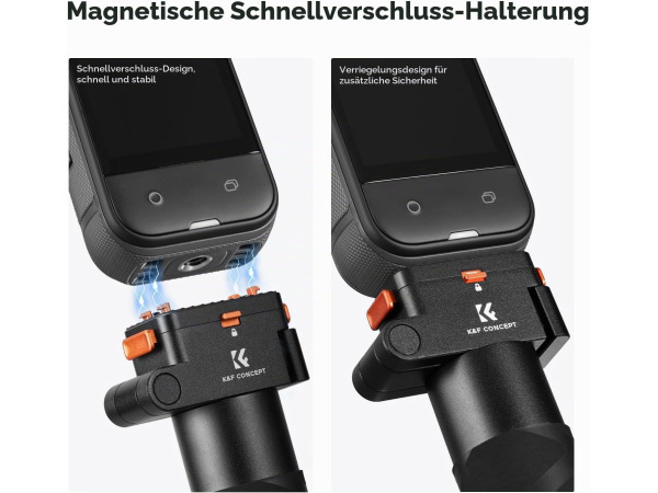 K&F CONCEPT Magnetische selfiestick voor Insta360 X5 – foto 2 – kavel bij XL Auctions