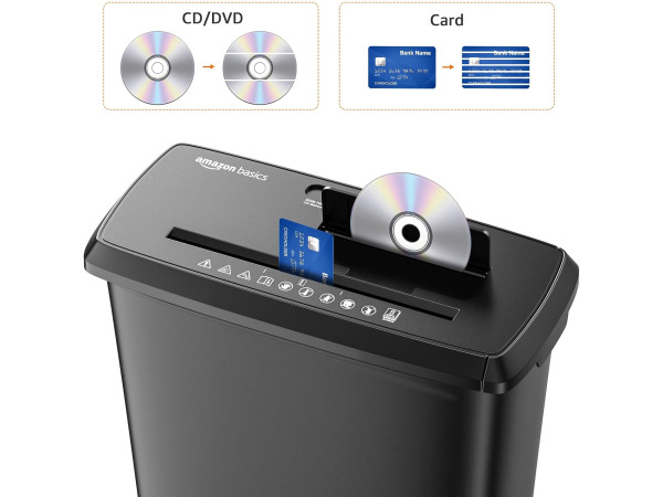 Amazon Basics papiervernietiger - 8 vellen (Engelse stekker) – foto 4 – kavel bij XL Auctions