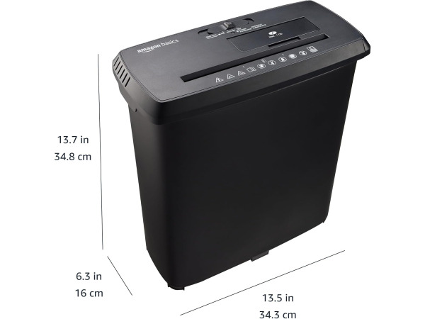 Amazon Basics papiervernietiger - 8 vellen (Engelse stekker) – foto 6 – kavel bij XL Auctions