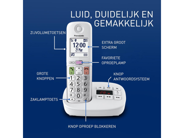 Panasonic KX-TGU430EXW digitale draadloze telefoon – foto 2 – kavel bij XL Auctions