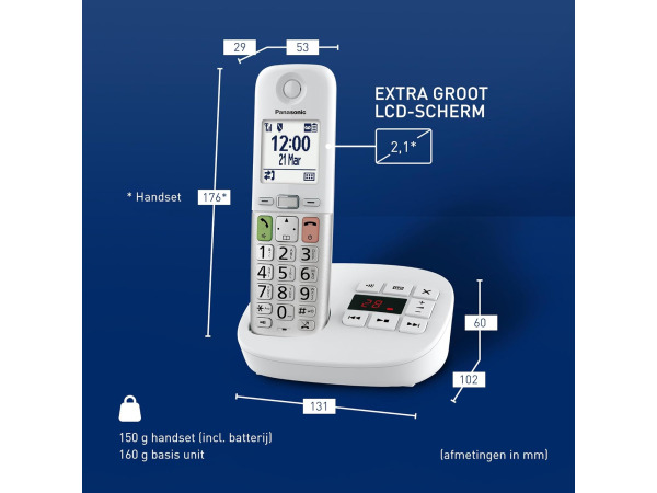 Panasonic KX-TGU430EXW digitale draadloze telefoon – foto 3 – kavel bij XL Auctions