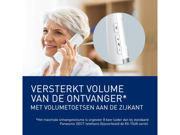 Panasonic KX-TGU430EXW digitale draadloze telefoon – foto 4 – kavel bij XL Auctions