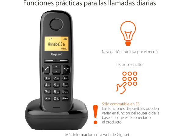 Gigaset A170 - Single DECT telefoon - Zwart – foto 2 – kavel bij XL Auctions