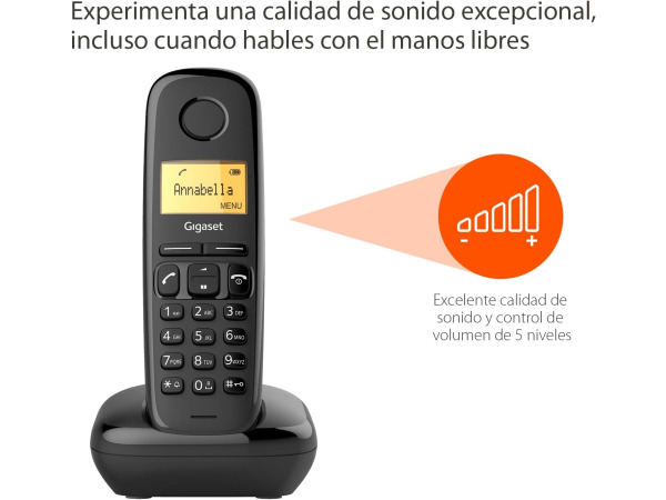 Gigaset A170 - Single DECT telefoon - Zwart – foto 4 – kavel bij XL Auctions