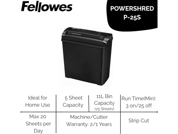 Fellowes P-25S documentvernietiger - versnipperaar – foto 4 – kavel bij XL Auctions