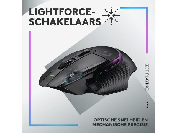 Logitech G G502 X PLUS LIGHTSPEED Draadloze RGB Gaming Muis – foto 3 – kavel bij XL Auctions