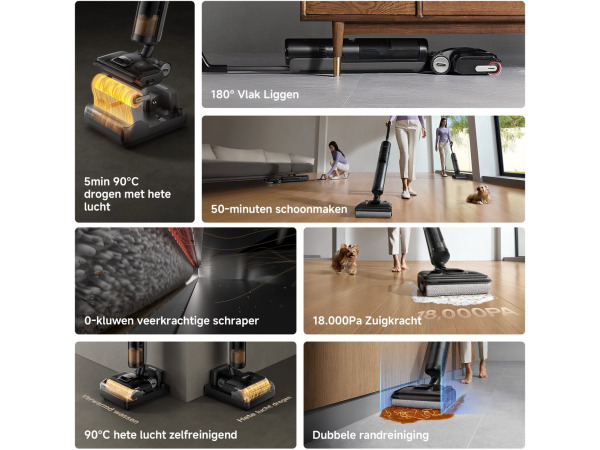 Dreame H12 Pro Flex Reach - Steelstofzuiger met dweilfunctie – foto 5 – kavel bij XL Auctions