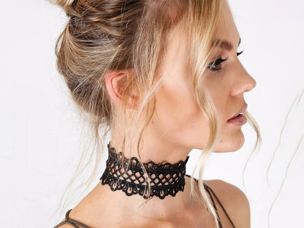 Choker - Zwart - Kant / Lace – foto 2 – kavel bij XL Auctions