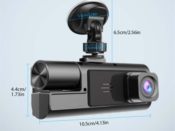 Dashcam met 3 Camera's – Full HD – Voor- en Achter camera – foto 2 – kavel bij XL Auctions