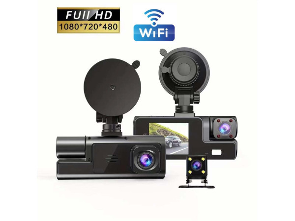 Dashcam met 3 Camera's – Full HD – Voor- en Achter camera – foto 6 – kavel bij XL Auctions