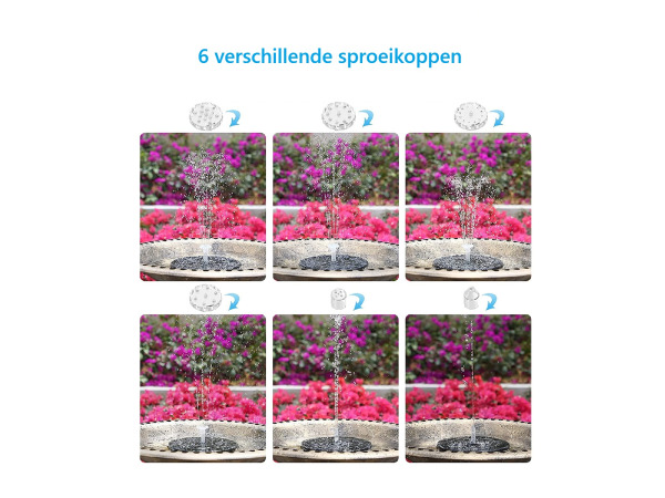 Solar led fontein met verlichting – foto 2 – kavel bij XL Auctions