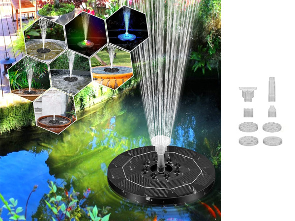 Solar led fontein met verlichting – foto 4 – kavel bij XL Auctions