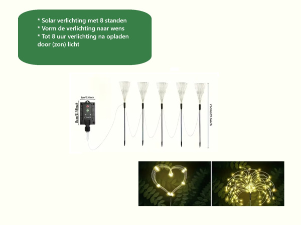 Solar verlichting set - Starburst – foto 2 – kavel bij XL Auctions