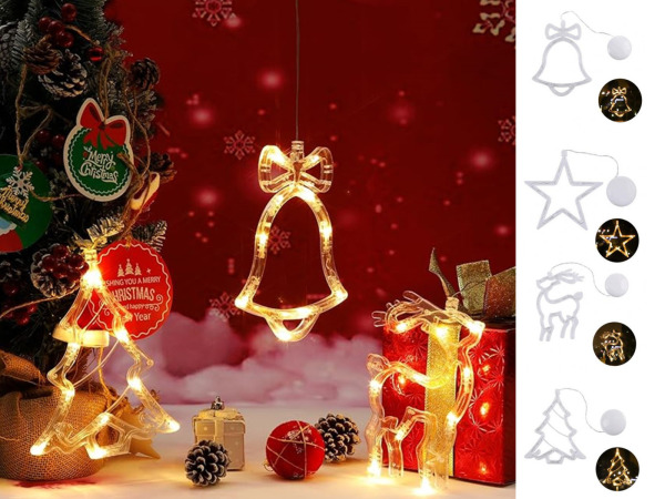 Kerstverlichting voor aan het raam - set van 4 – kavel bij XL Auctions