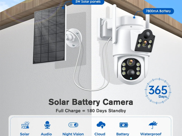 Solar camera - dual lens – foto 2 – kavel bij XL Auctions