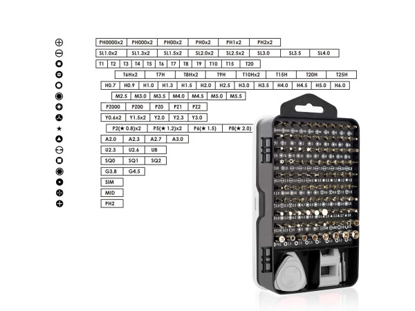 Schroevendraaier precisie tools set - 122 delig – foto 4 – kavel bij XL Auctions