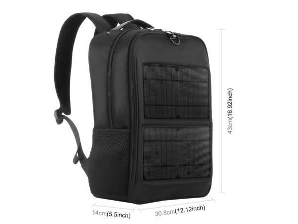 Solar rugtas - met 2 panelen – foto 3 – kavel bij XL Auctions