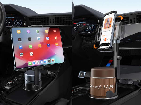 Smartphone en tablet standaard voor in bekerhouder – foto 3 – kavel bij XL Auctions