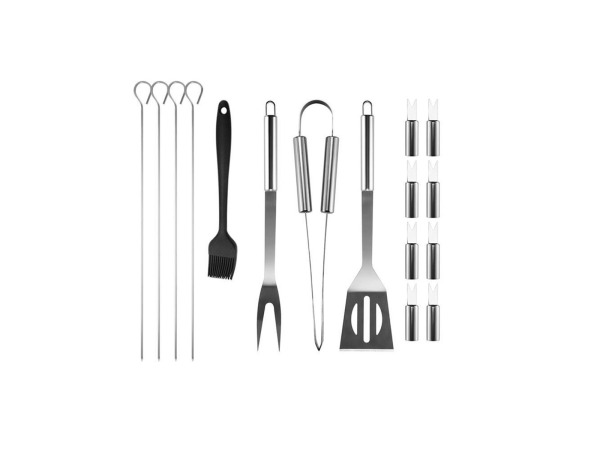 Barbecue gereedschap set - 16 delig – foto 2 – kavel bij XL Auctions
