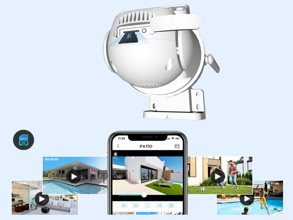 Dual lens camera - QXGA - 2x 3MP - wit – foto 2 – kavel bij XL Auctions