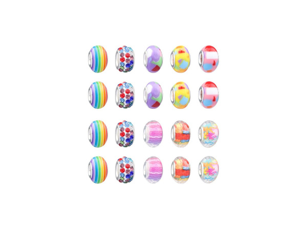 DIY armbanden set voor kids - regenboog kralen en bedels – foto 3 – kavel bij XL Auctions
