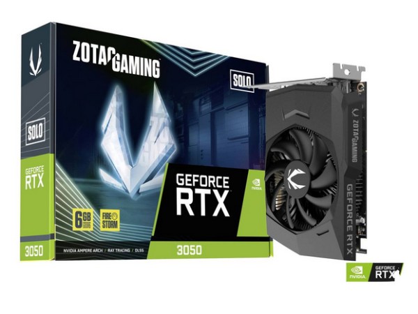 Zotac Nvidia GeForce RTX 3050 Videokaart SOLO 6 GB1