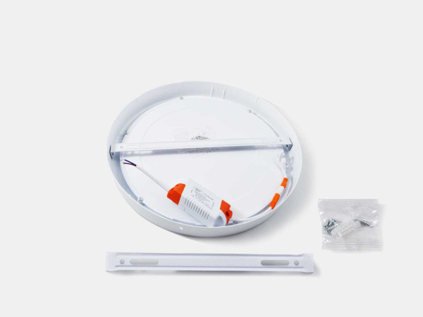 30x 30 x LED Paneel – Rond Opbouw – 30W – 3000K Warm Wit – IP20 – foto 2 – kavel bij XL Auctions