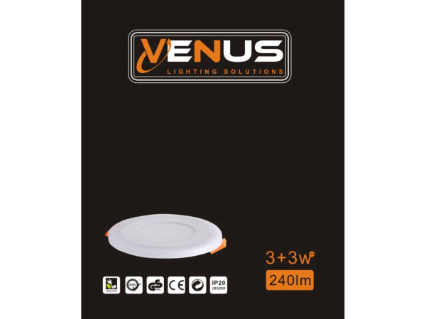 50x 50 x LED Paneel – Warm Wit / Koud Wit – 6W (3W + 3W) – foto 5 – kavel bij XL Auctions
