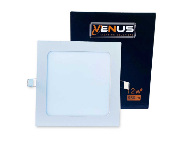 40 x LED Paneel – Vierkant Inbouw – 12W – 6500K – IP20 – foto 3 – kavel bij XL Auctions