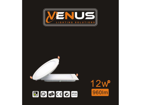 40 x LED Paneel – Vierkant Inbouw – 12W – 6500K – IP20 – foto 4 – kavel bij XL Auctions
