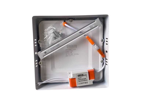 30x 30 x LED Paneel – Vierkant Opbouw – 12W – 3000K – IP20 – foto 2 – kavel bij XL Auctions