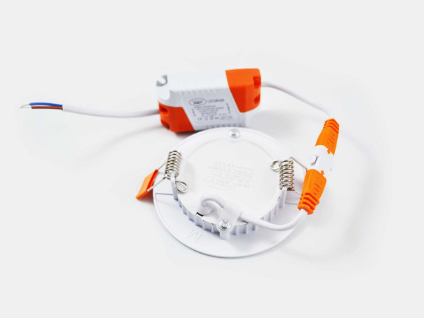 40 x LED Paneel – Rond Inbouw – 8W – 6500K Koud Wit – IP20 – foto 2 – kavel bij XL Auctions