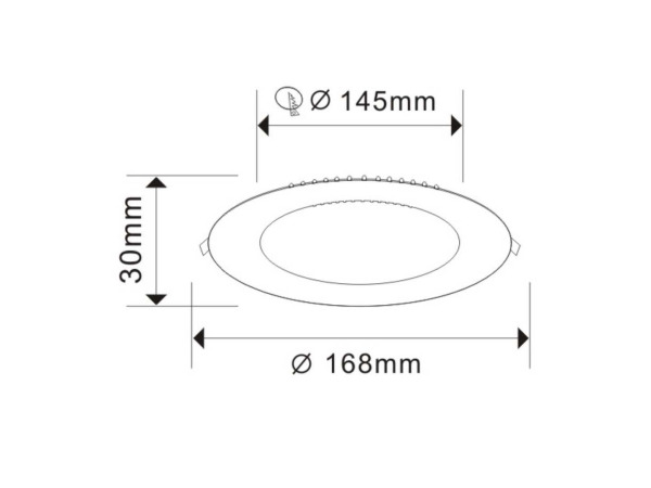 20x 20 x LED Paneel – Rond Inbouw – 12W – 6500K Koud Wit – IP20 – foto 4 – kavel bij XL Auctions