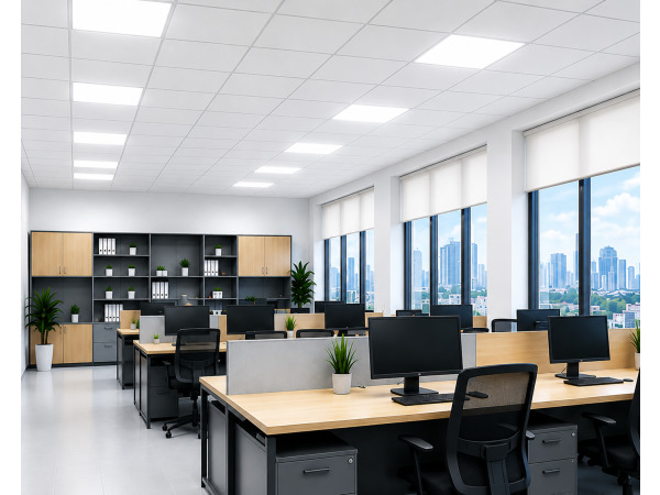 8x 8 x LED Paneel 45W – 6400K – 595x595mm – IP20 – GALAKSI – kavel bij XL Auctions