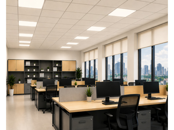 8x 8 x LED Paneel 45W – 4200K – 595x595mm – IP20 – GALAKSI – kavel bij XL Auctions
