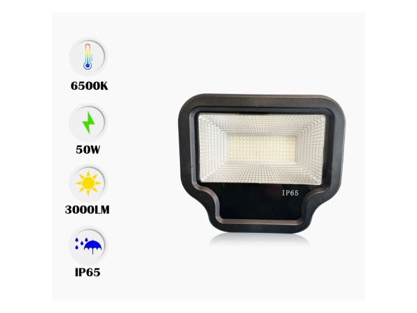 6x 6 x LED Schijnwerper 50W – 6500K Koud Wit – IP65 – WARD-50 – kavel bij XL Auctions