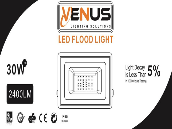 10x 10 x LED Schijnwerper 30W – 6500K Koud Wit – IP65 – ASLAN-30 – foto 3 – kavel bij XL Auctions