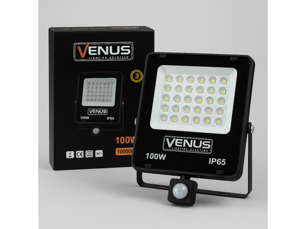 10x 10 x LED Schijnwerper 100W met Bewegingssensor – 4000K – foto 3 – kavel bij XL Auctions
