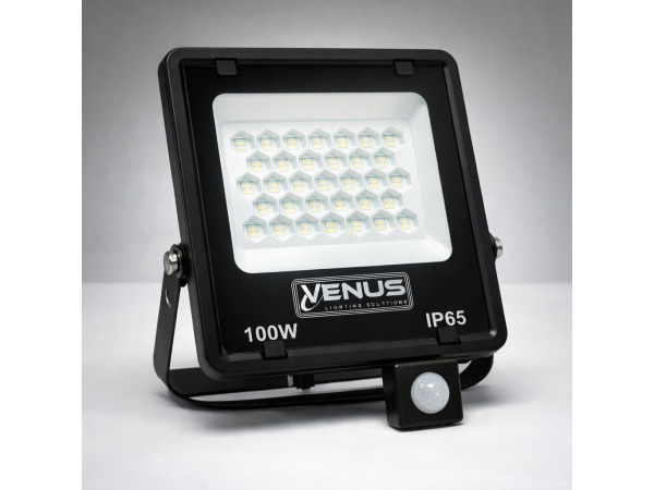 5x 5 x LED Schijnwerper 100W met Bewegingssensor – 4000K – foto 5 – kavel bij XL Auctions