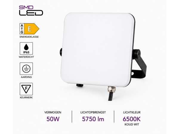 10x 10 x Frameloze LED Schijnwerper 50W – 6400K – PEGASUS-50 – kavel bij XL Auctions